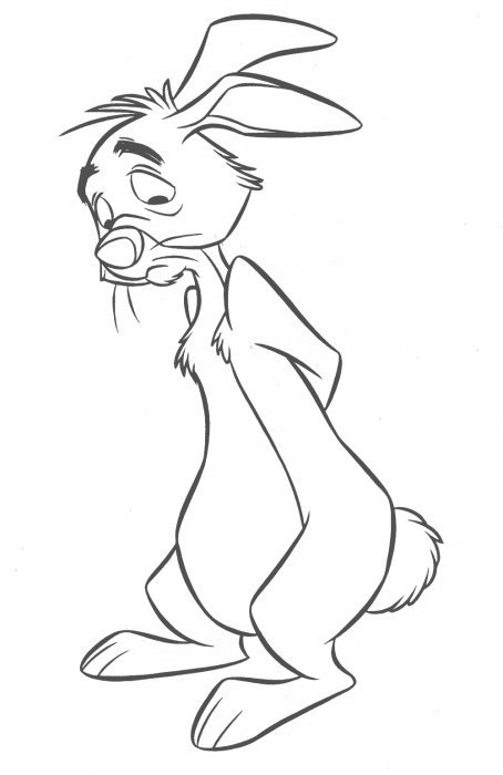 Winnie The Pooh Rabbit Coloring Pages